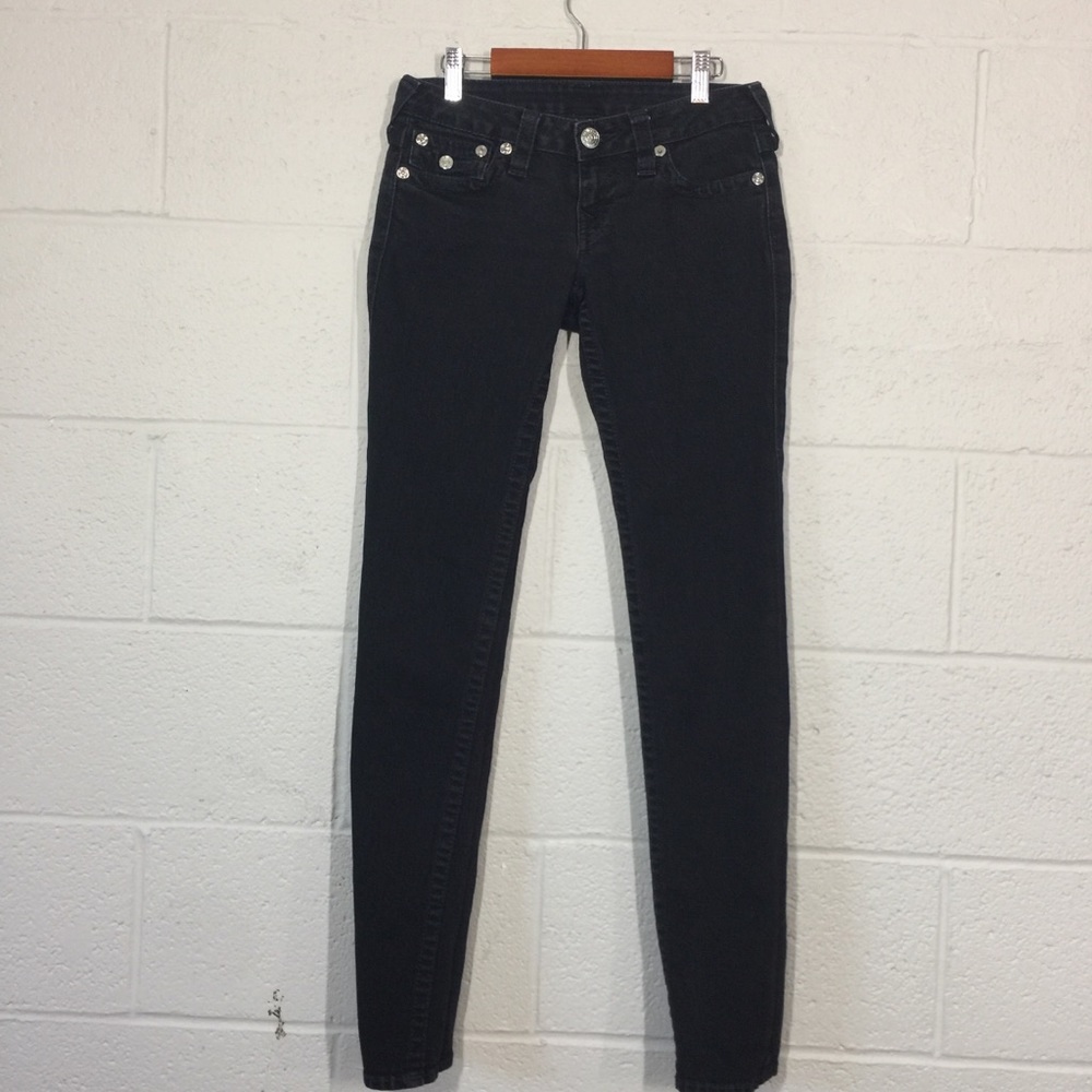 TR True Religion Womens Purple Stitch Jeans